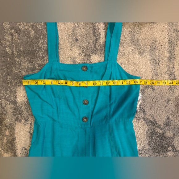 Nine West NWT Blue Button-Front Romper - Picture 6 of 8